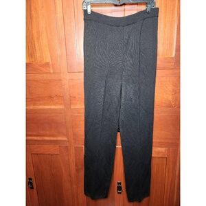 Liz Claiborne Collection Lounge Pants Charcoal Wide Leg Stretch Size Medium
